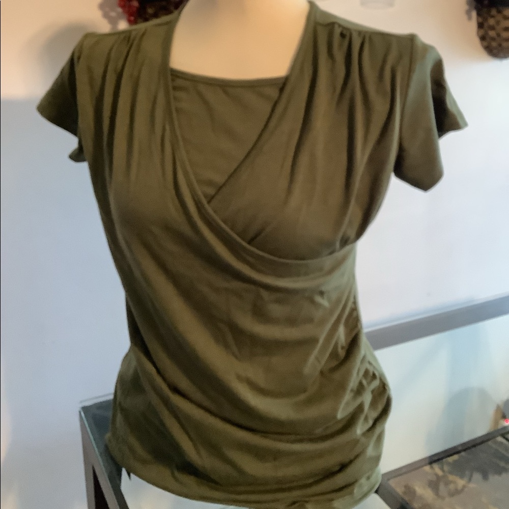 Women green top!